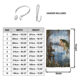 Love Fishing - Personalized Fishing Blackout Window Curtain/ Drapes Set