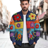 Peace Love And Light - Personalized Hippie Bomber Jacket