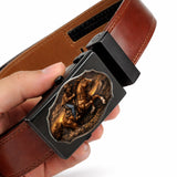 Dallas Cowboys, Western Theme - Personalized Western Outfit Leather Belt With Shaped Buckle