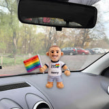 Custom Any Photo Love Is Love - Personalized LGBT Support Plush Keychain
