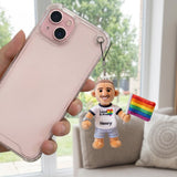 Custom Any Photo Love Is Love - Personalized LGBT Support Plush Keychain