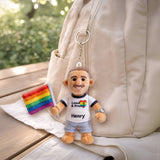 Custom Any Photo Love Is Love - Personalized LGBT Support Plush Keychain