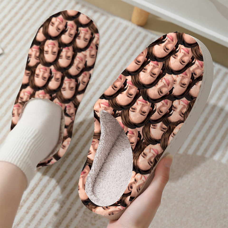 Custom Photo Slippers - gift for dog lover, cat lover, anyone - Personalized Slippers