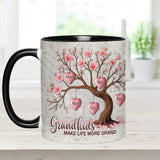 Grandkids Make Life More Grand - Personalized Grandma Accent Mug