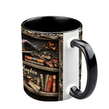 Hat And Books - Personalized Witch Accent Mug