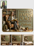My Happy Place - Personalized Book 3D Printed Cut Metal Sign