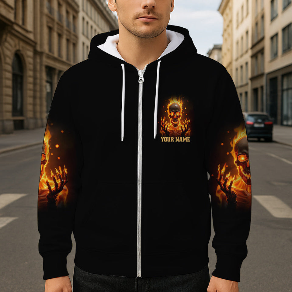 My Give A F Is Broken - Personalized Skull All Over Shirt