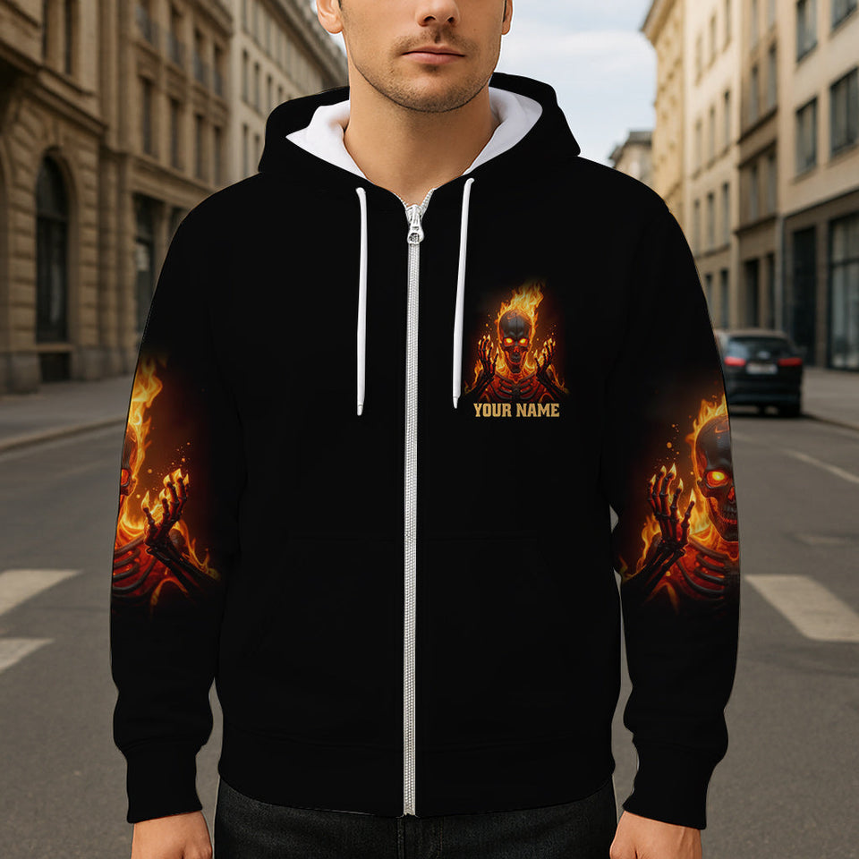 My Give A F Is Broken - Personalized Skull All Over Shirt