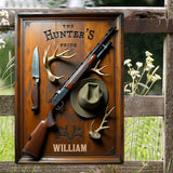The Hunter's Pride - Personalized Hunting Rectangle Metal Sign