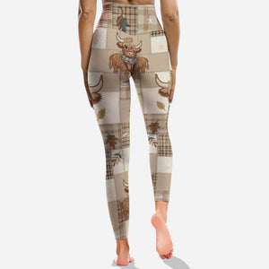 Cute Cow - Personalized Highland Cow Hoodie and Leggings