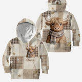 Cute Cow - Personalized Highland Cow Hoodie and Leggings