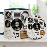 Love Vinyl - Personalized Vinyl Records Accent Mug & Coaster