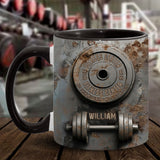 No Pain No Gain - Personalized Fitness Accent Mug