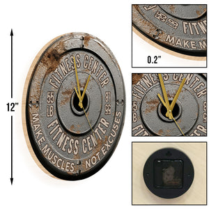 No Pain No Gain - Personalized Fitness Wall Clock
