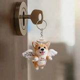 Pet Angel - Personalized Dog Plush Keychain