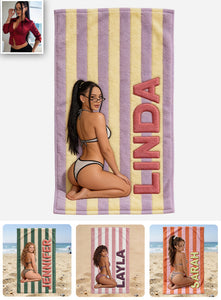 Hello Summer - Personalized Sea Lover Quick-dry Beach Towel/ Bath Towel
