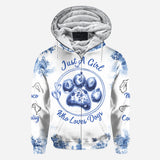 Just A Girl Who Loves Dog - Personalized Dog All Over Shirt