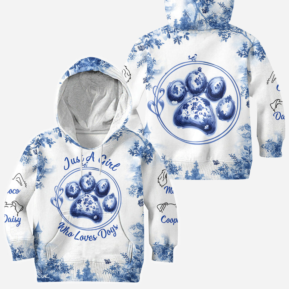 Just A Girl Who Loves Dog - Personalized Dog All Over Shirt