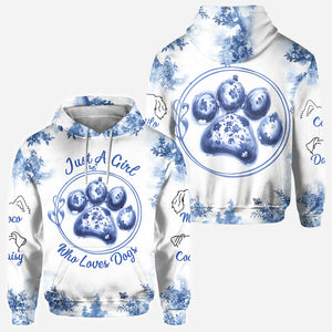 Just A Girl Who Loves Dog - Personalized Dog All Over Shirt