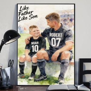 Custom Sport - Personalized Father Canvas And Poster