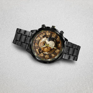 Brave American Staffordshire Terrier - Personalized Dog Hand Watch