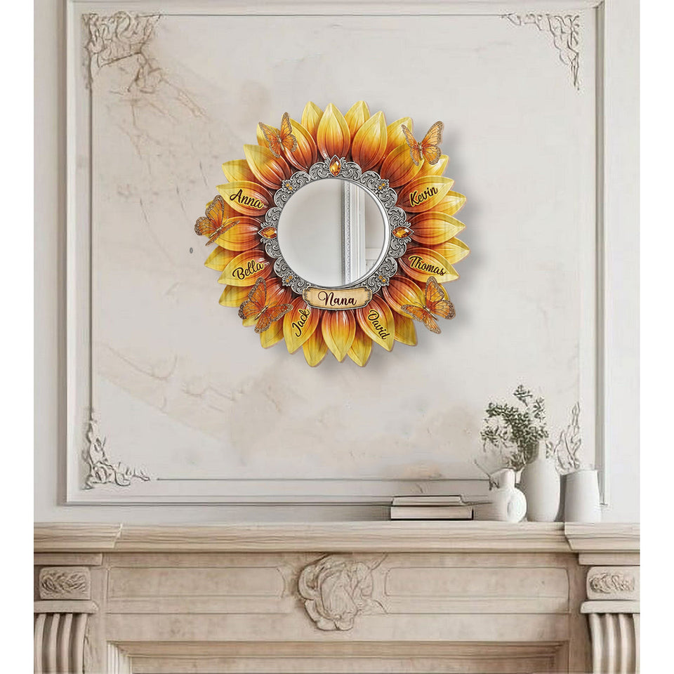 Best Grandma Ever - Personalized Grandma Wall Hanging Mirror