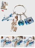 Custom Any Photo - Personalized Travelling Premium Keychain With Charms