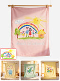 Your Child's Artwork - Personalized Kid Blanket