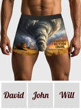 Funny Gift For Him/ Boyfriend/ Husband... - Personalized Spicy Couple Men’s Boxer Briefs