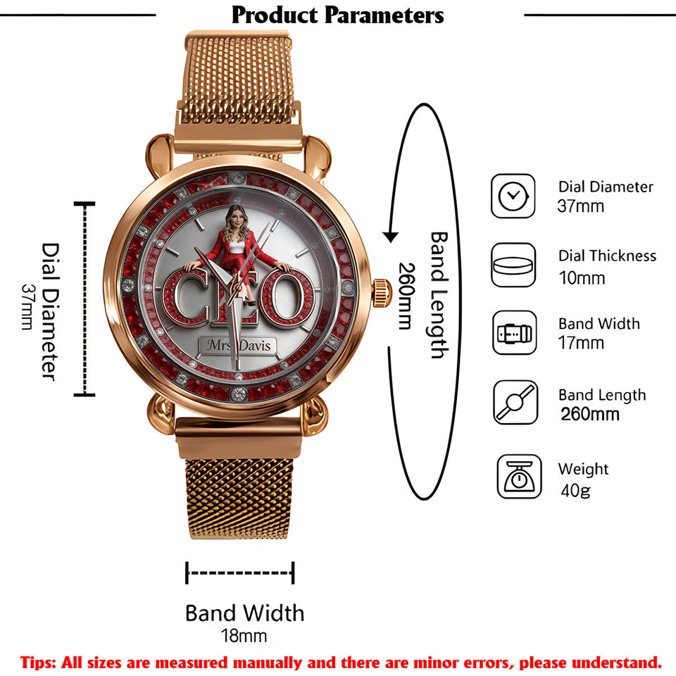 Custom Any Photo - Personalized Colleague Women Hand Watch