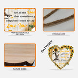 To My Mom - Personalized Mother Custom Shaped Wood Sign