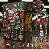 No Pain No Gain - Personalized Fitness Folded Advent Calendar With Ornaments