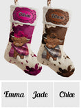 Howdy Christmas - Personalized Cowboy/Cowgirl Shaped Christmas Stocking