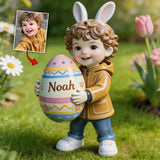 Custom Any Photo Best Easter Gift - Personalized Kid Acrylic Garden Sign/ Acrylic Plaque Sign