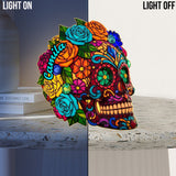 Beautiful Sugar Skull - Personalized Skull Acrylic LED Night Light