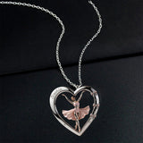 Ballet Dancer - Personalized Ballet Shaped Metal Pendant Necklace