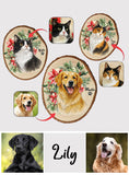 Pet Portrait - Personalized Dog Custom Shaped Wood Sign