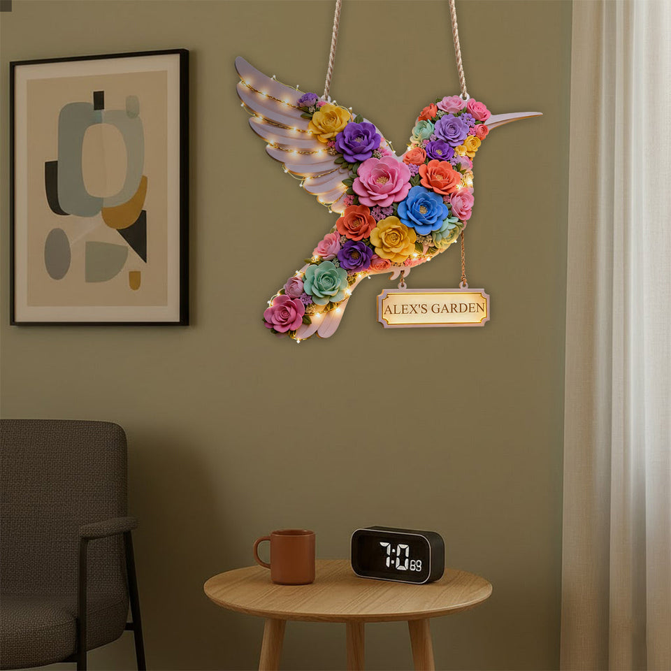 My Beautiful Garden - Personalized Gardening LED Light Acrylic Sign
