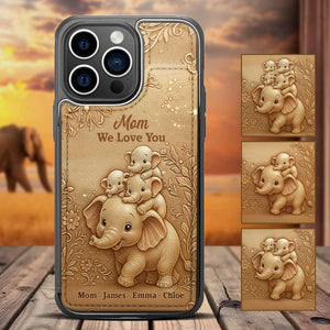 We Love You - Personalized Mother Fully Printed Wallet Phone Case