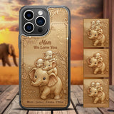 We Love You - Personalized Mother Fully Printed Wallet Phone Case