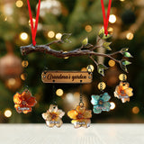Grandma's Garden - Personalized Grandma Ornament With Charm