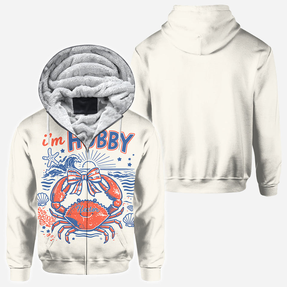 If Crabby Please Return To Hubby - Personalized Couple All Over Shirt
