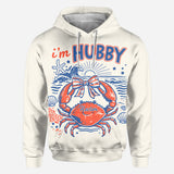 If Crabby Please Return To Hubby - Personalized Couple All Over Shirt