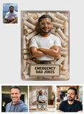 Emergency Dad Jokes Container - Personalized Father Acrylic Pot