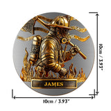 Proud Firefighter - Personalized Firefighter Whiskey Glass