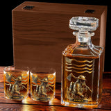 Proud Firefighter - Personalized Firefighter Whiskey Decanter Set