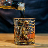 Proud Firefighter - Personalized Firefighter Whiskey Decanter Set