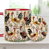 Chicken Farm - Personalized Chicken Accent Mug & Coaster