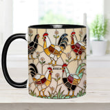 Chicken Farm - Personalized Chicken Accent Mug & Coaster