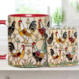 Chicken Farm - Personalized Chicken Accent Mug & Coaster